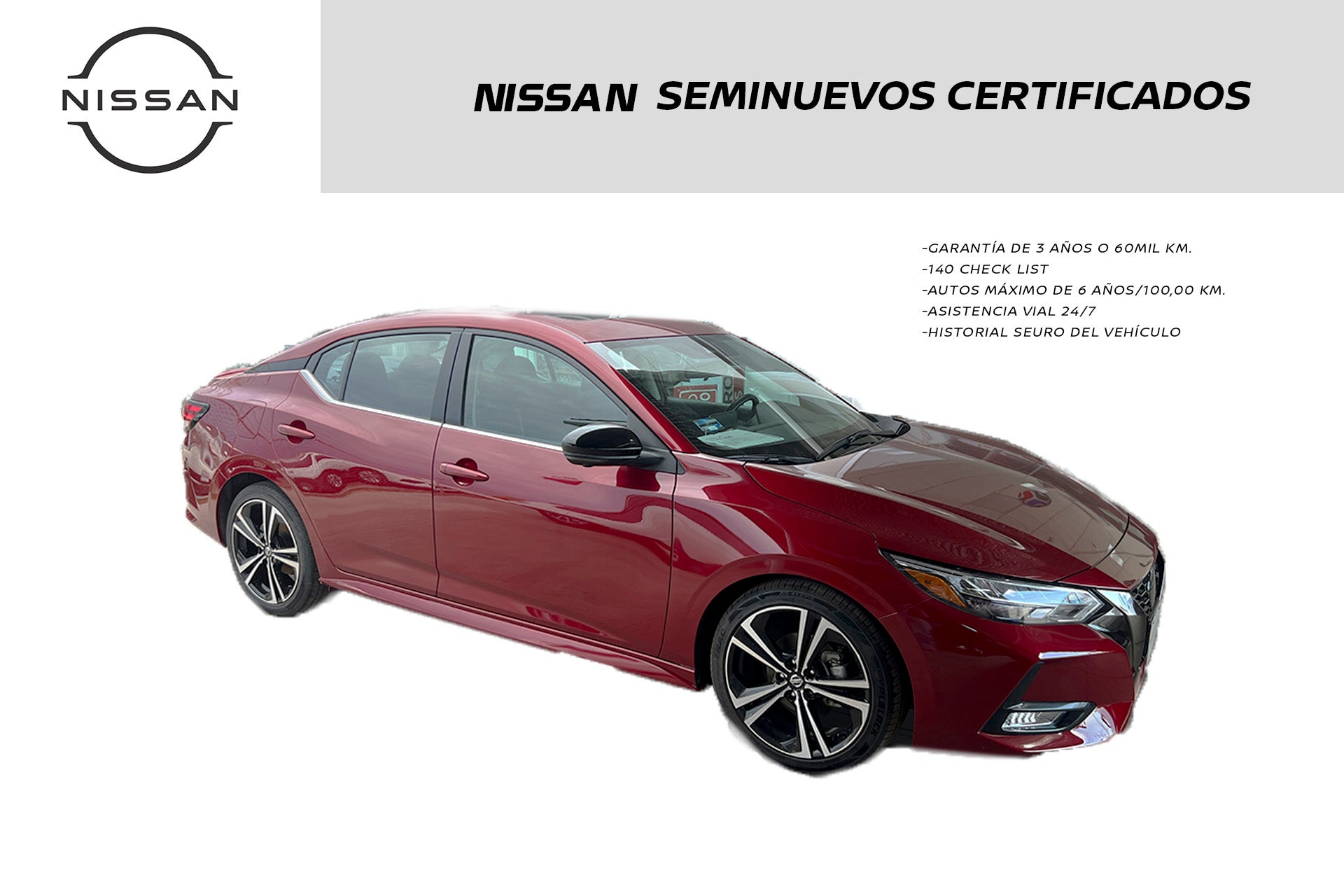 2023 Nissan SENTRA 4 PTS SR CVT AAC ASTOS DEPORTIVOS BOSE QC F LED RA-18